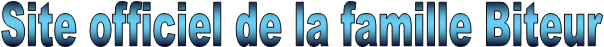 Site officiel de la famille Biteur